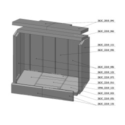 Betonová komora komplet - bílá KV IMPRESSION 3G 70.50.14  